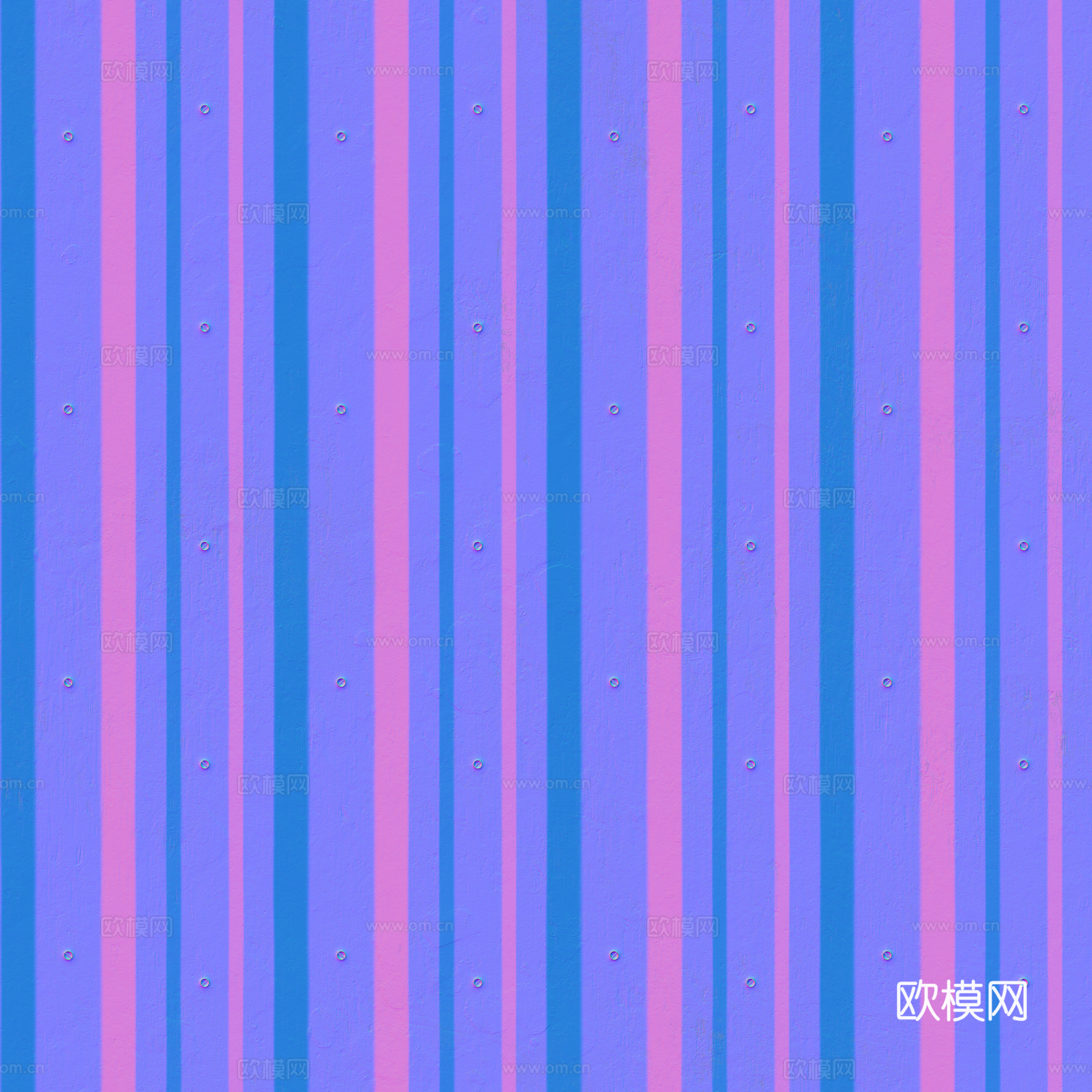无缝金属波纹板波浪板 PBR材质贴图 2k