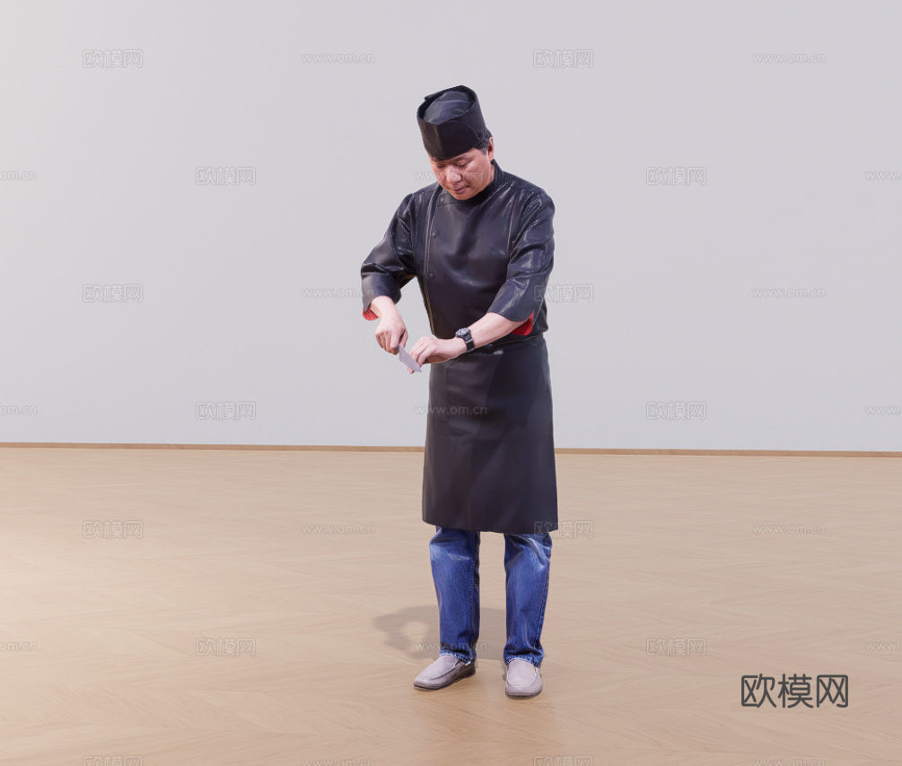 厨师su模型