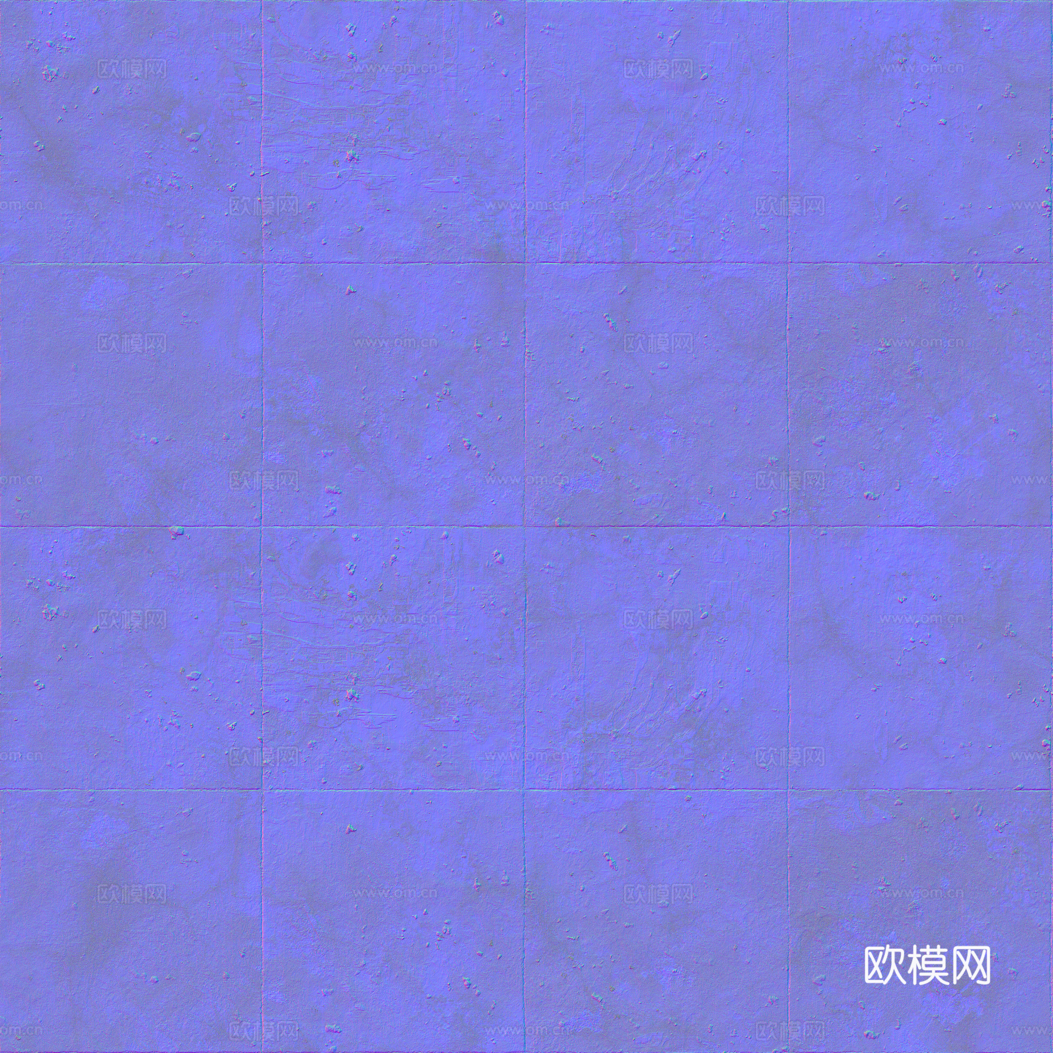 无缝装饰混凝土清水混凝土 PBR材质贴图 2k