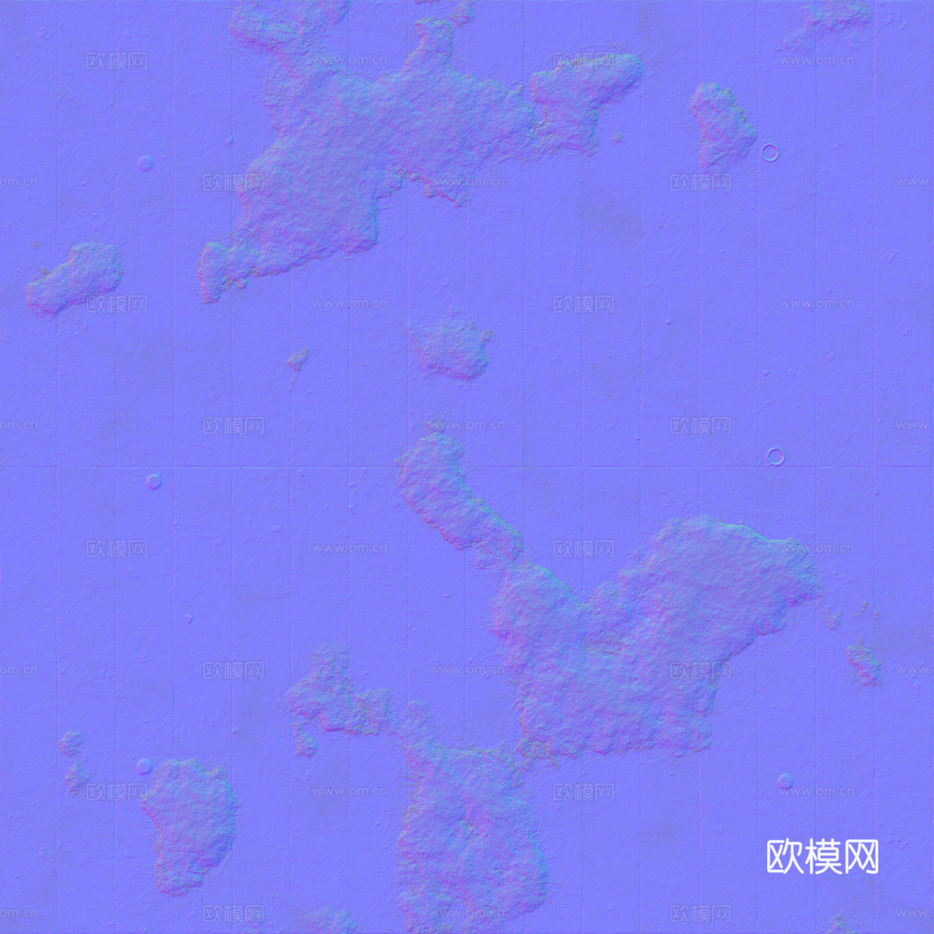 无缝破旧装饰混凝土清水混凝土 PBR材质贴图 1k