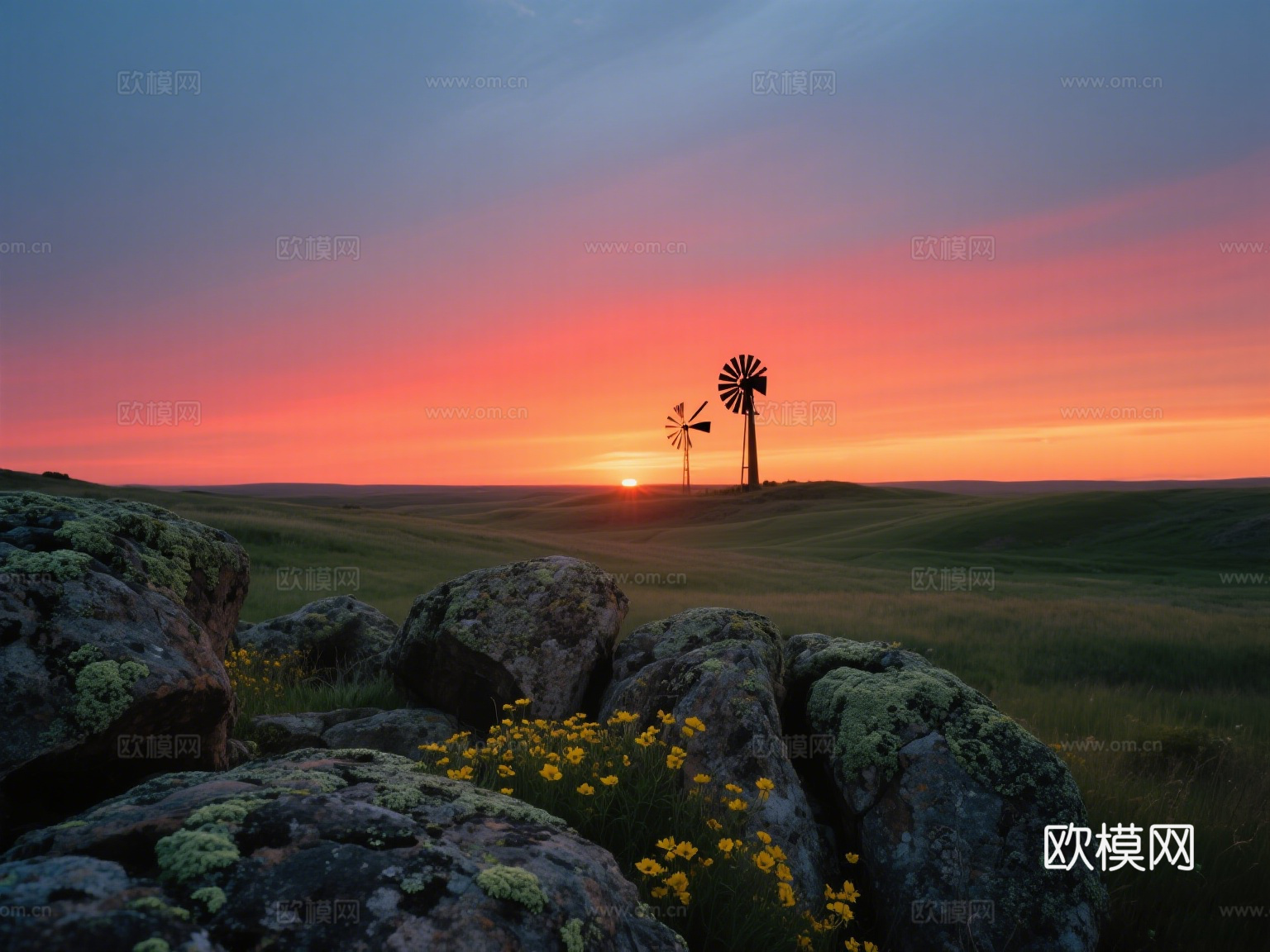 黄昏 夕阳 风景