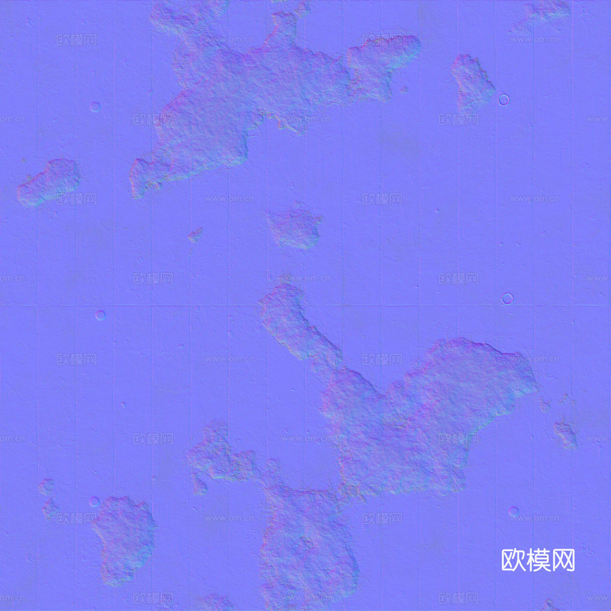 无缝破旧装饰混凝土清水混凝土 PBR材质贴图 2k