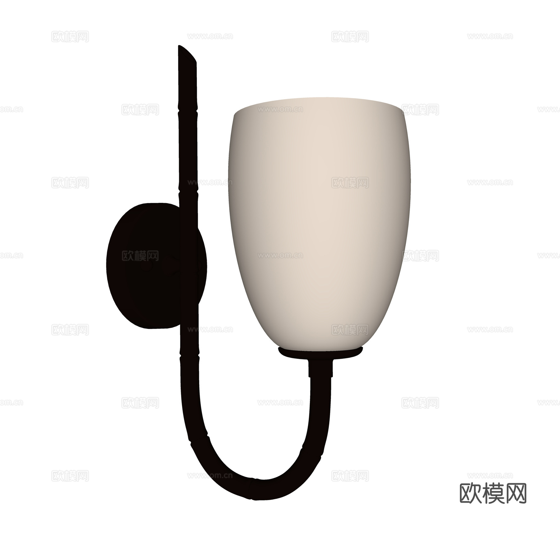 北欧壁灯 简易壁灯 金属壁灯  户外壁灯su模型