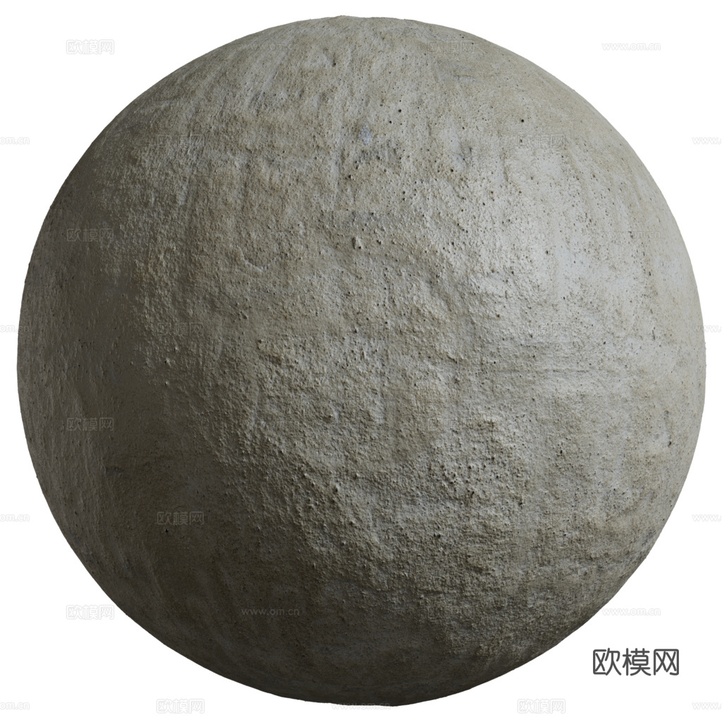 无缝水泥墙水泥地 PBR材质贴图 1k