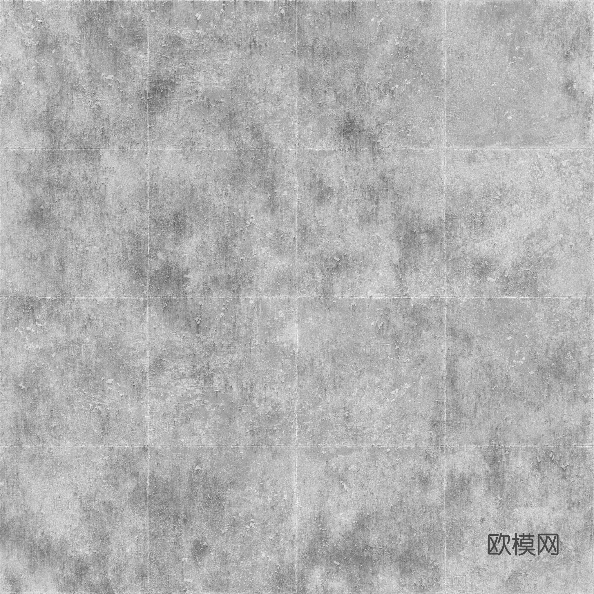 无缝装饰混凝土清水混凝土 PBR材质贴图 2k
