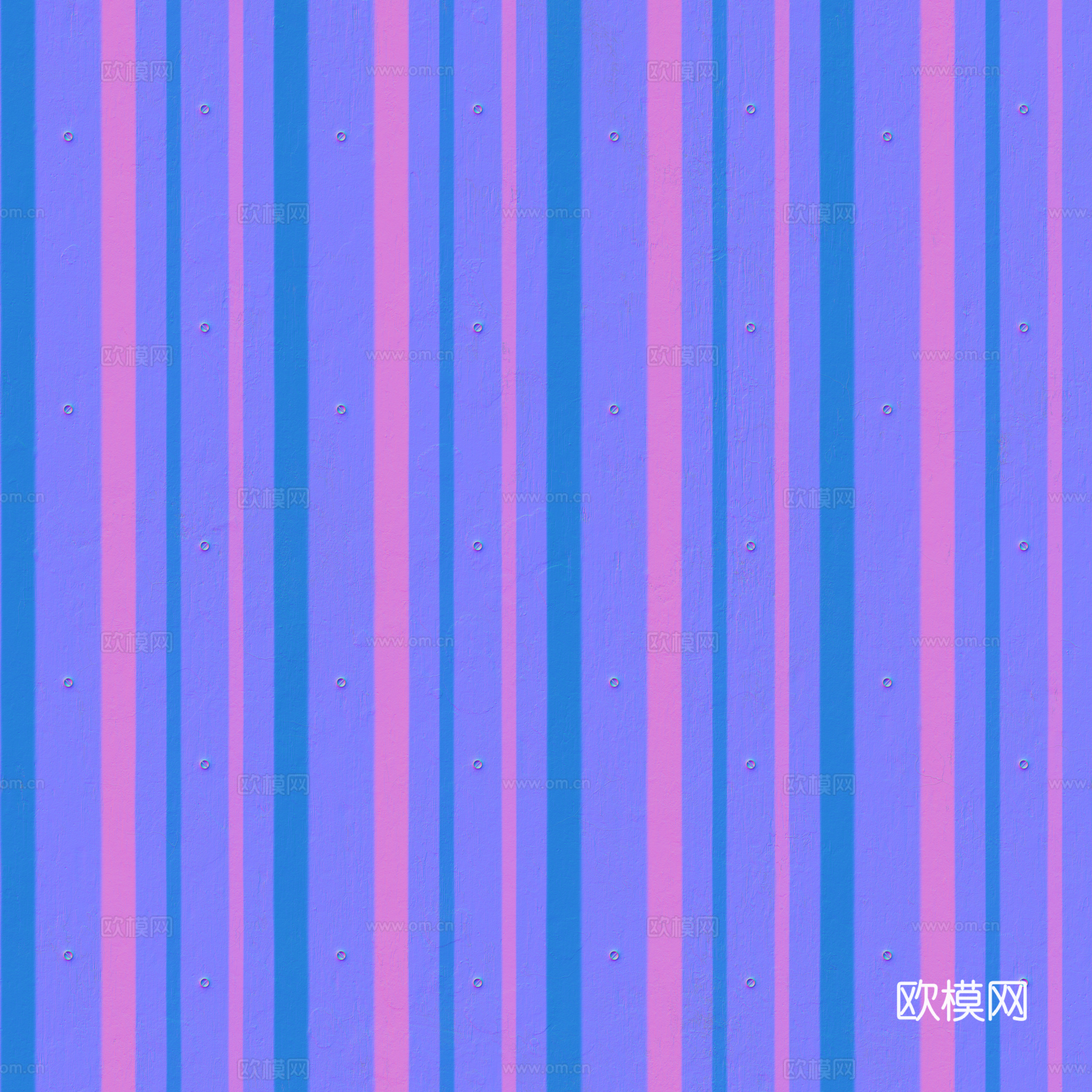 无缝金属波纹板波浪板 PBR材质贴图 2k