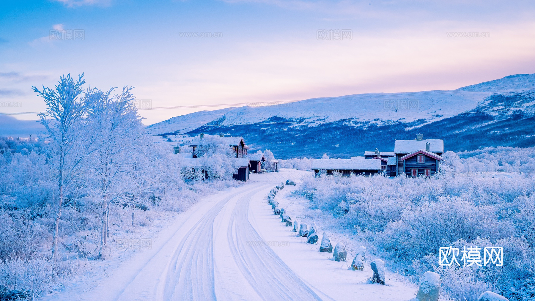 冬季户外雪景