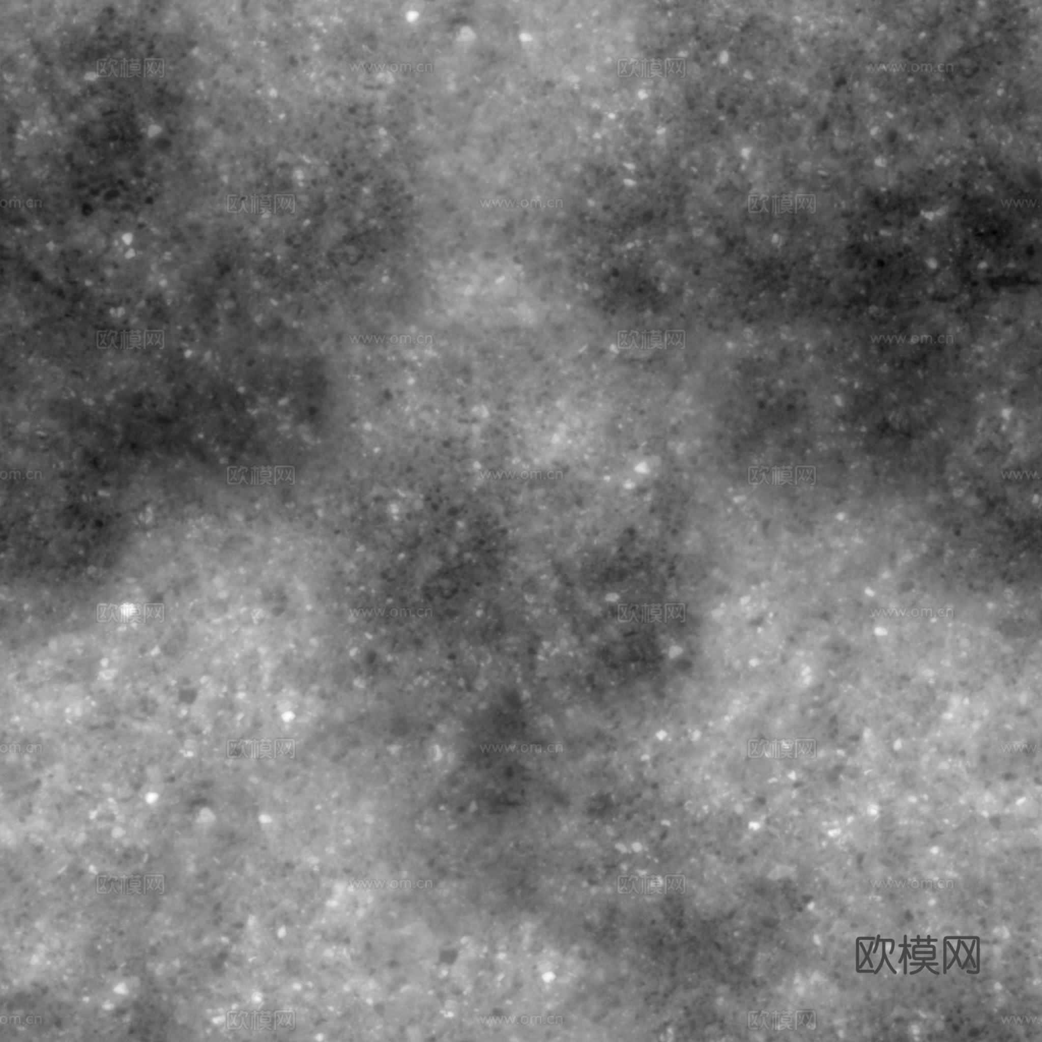 无缝沥青地面水泥地面 PBR材质贴图 2k下载（渲染图3）