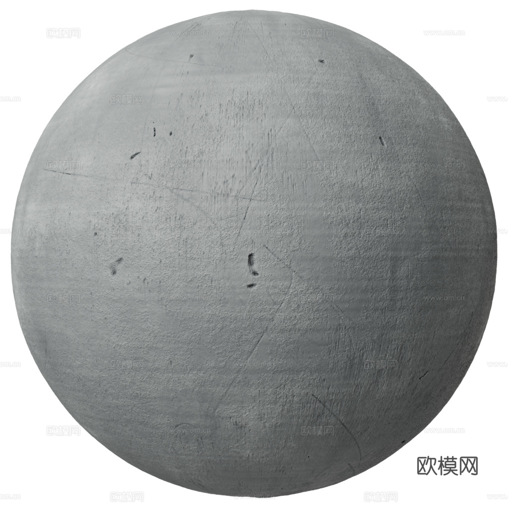 无缝水泥墙水泥地 PBR材质贴图 1k
