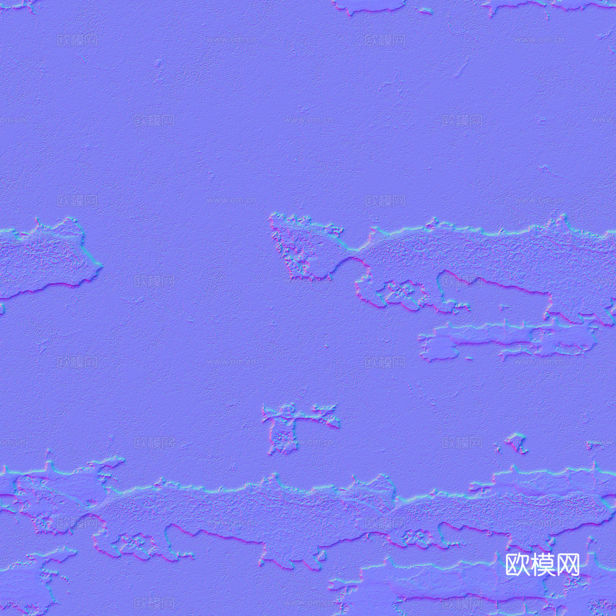 无缝沥青地面水泥地面 PBR材质贴图 2k