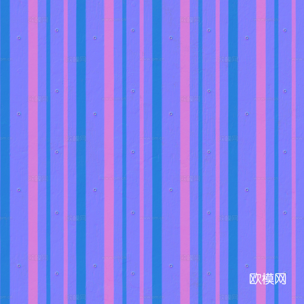 无缝金属波纹板波浪板 PBR材质贴图 1k