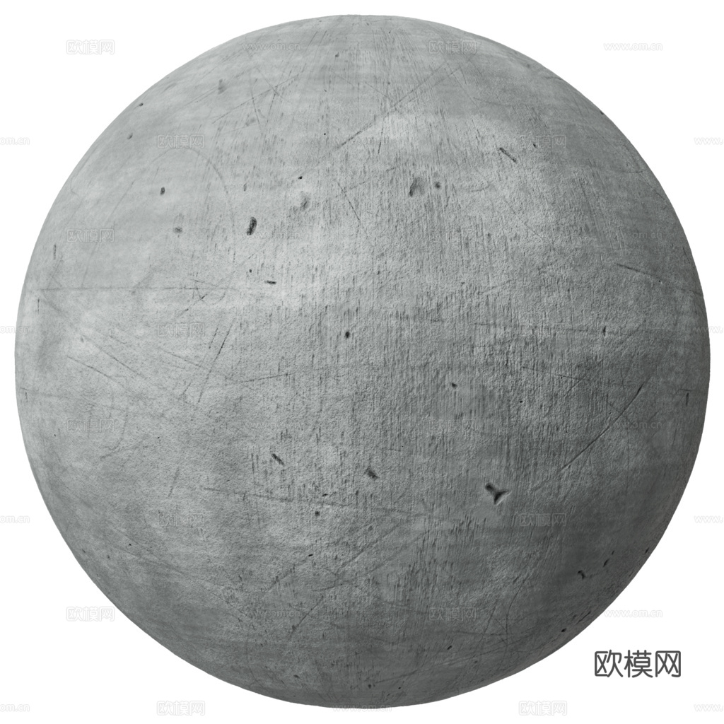 无缝水泥墙水泥地 PBR材质贴图 1k