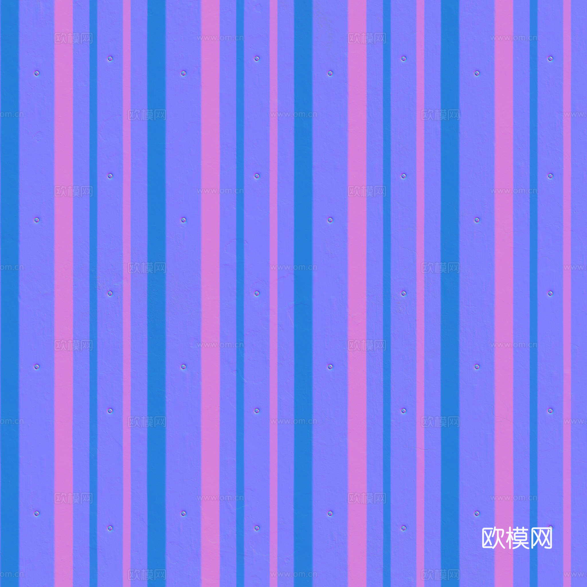 无缝金属波纹板波浪板 PBR材质贴图 2k