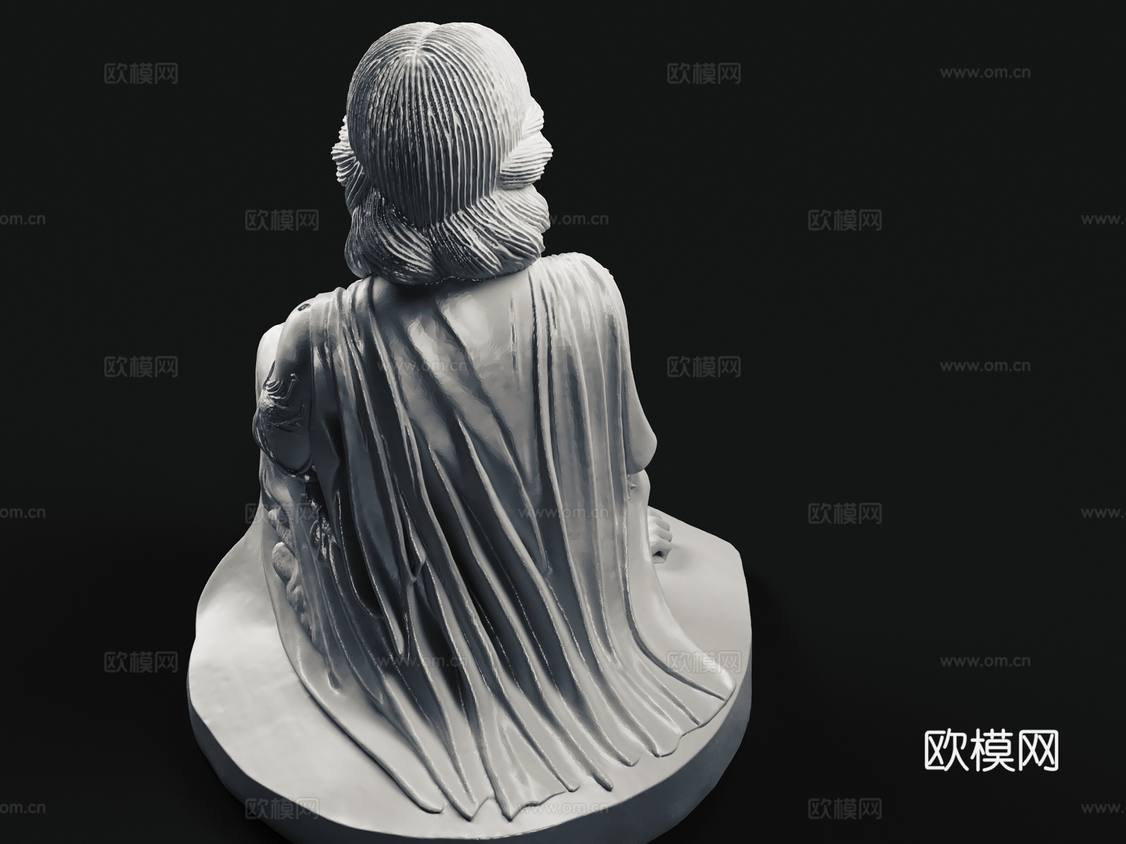 雕塑 女神 游戏角色3d模型
