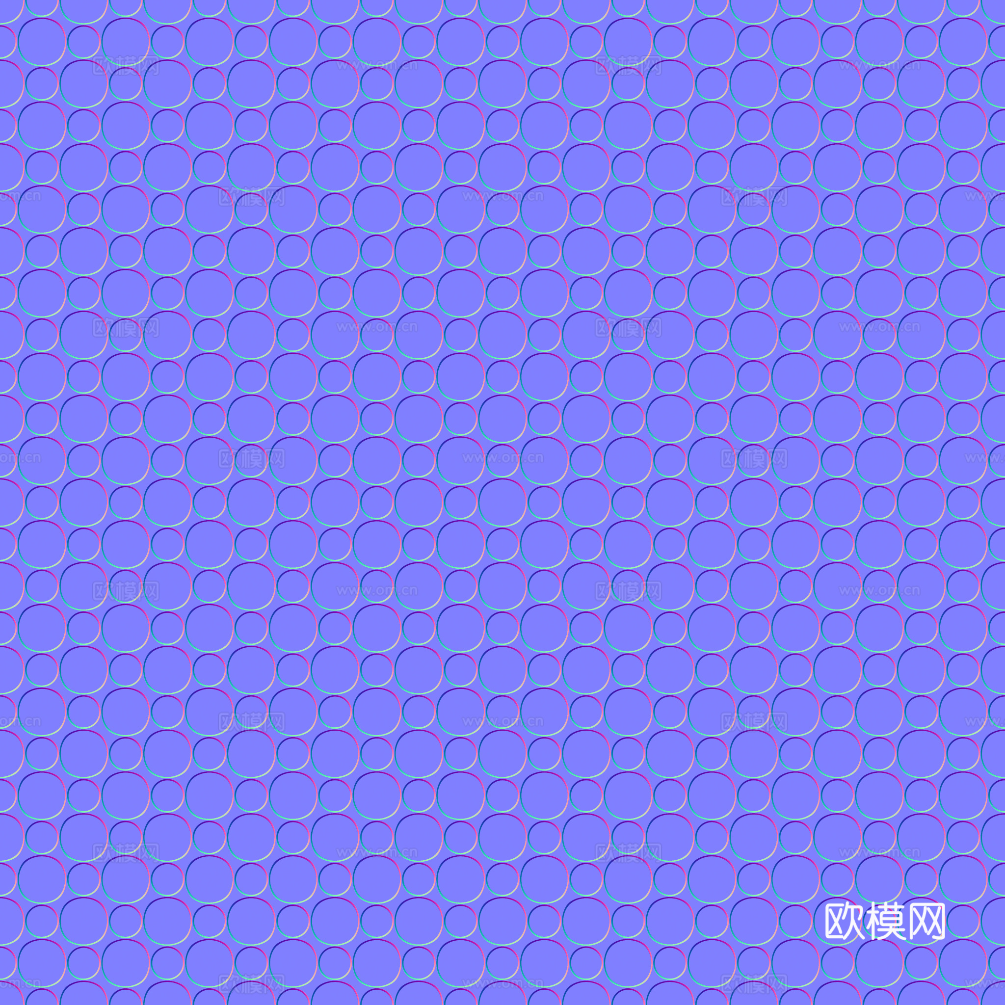 无缝装饰金属板 PBR材质贴图 2k