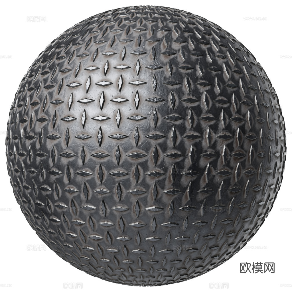 无缝压花金属板铁板钢板 PBR材质贴图 1k