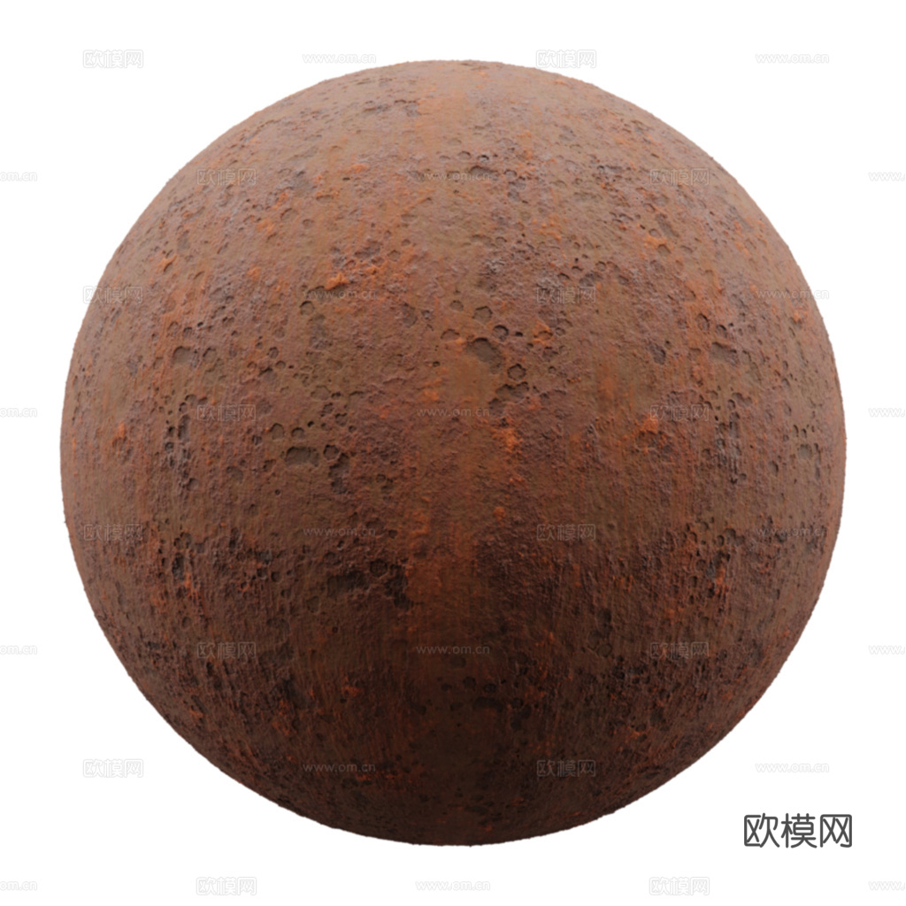 铁锈生锈粗糙金属锈色金属 PBR材质贴图 2k