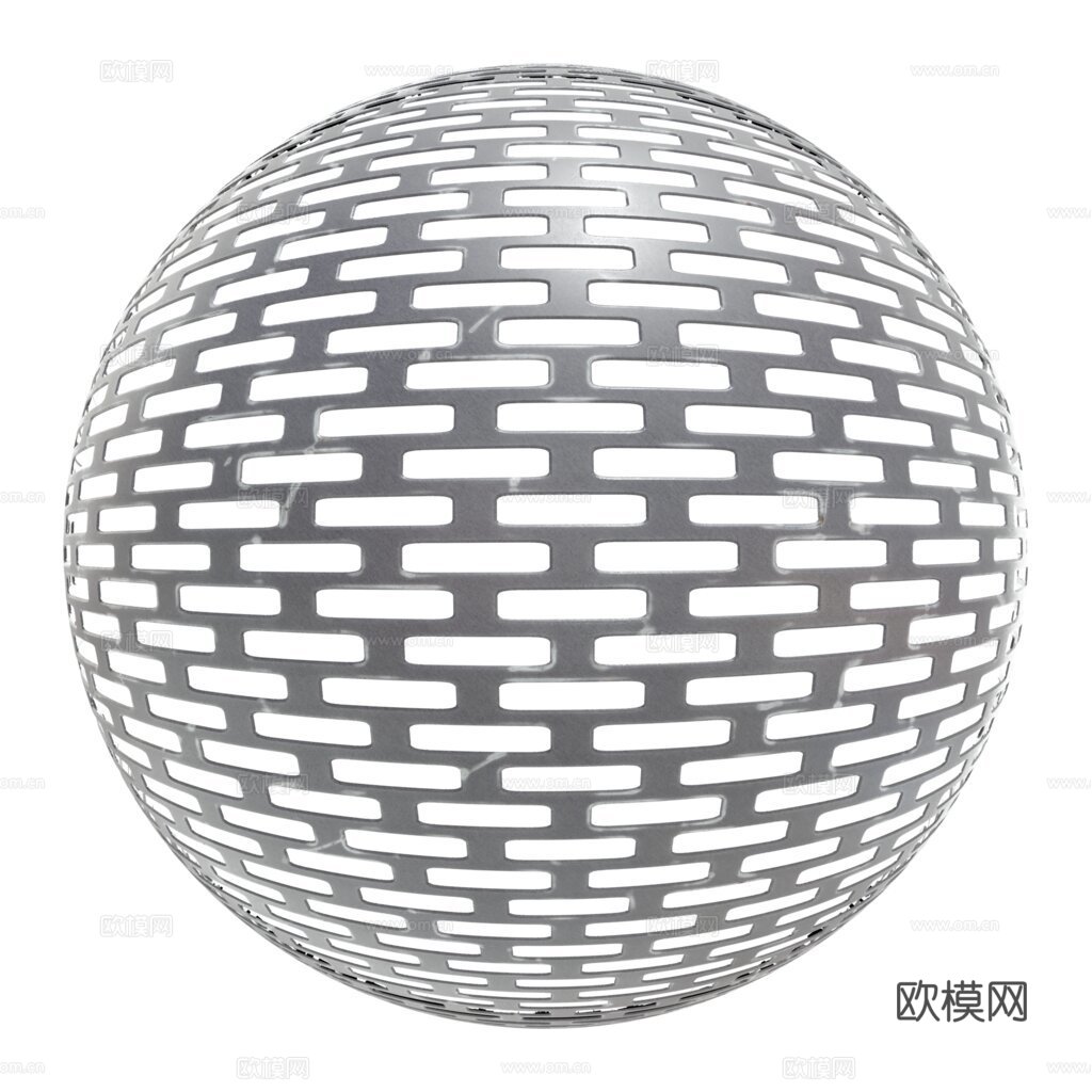 无缝金属穿孔板 PBR材质贴图 1k