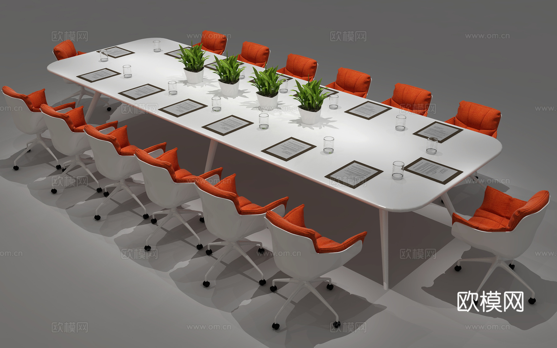 现代会议桌 休闲桌 办公桌3d模型下载