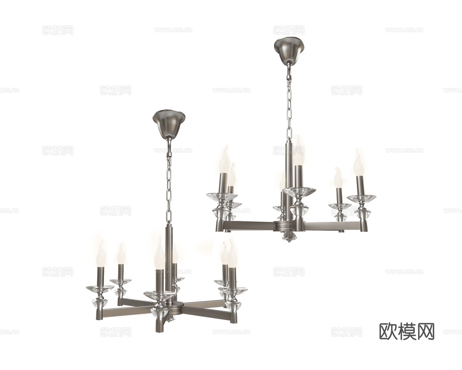 Stilfort 轻奢烛台吊灯3d模型下载