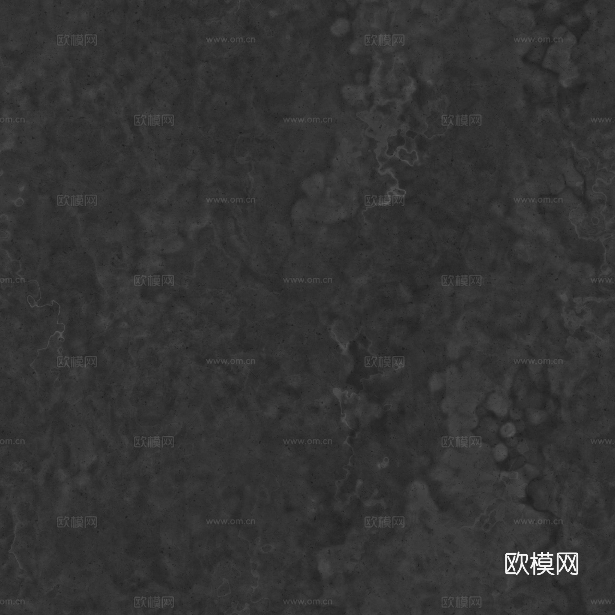 无缝哑光油光金属板铁黑色 PBR材质贴图 2k