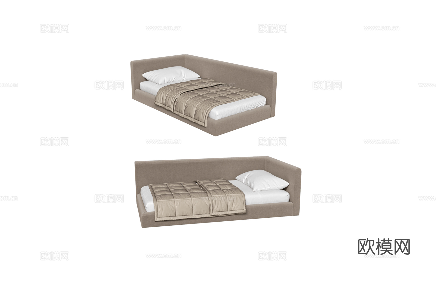 Palo Nero 沙发床3d模型下载