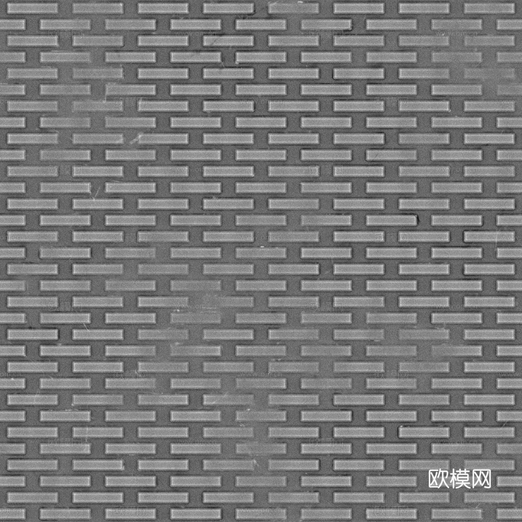 无缝金属穿孔板 PBR材质贴图 1k