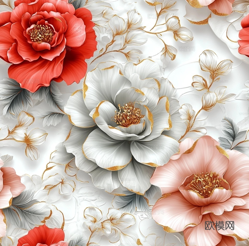 中古美式家居客厅 带动画 中古风壁画下载