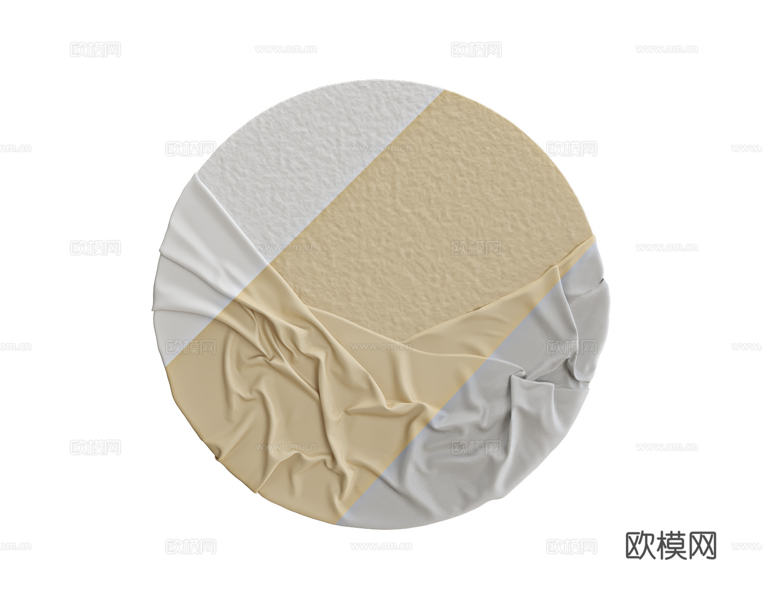 WALL&DECO 圆形浮雕挂画3d模型下载