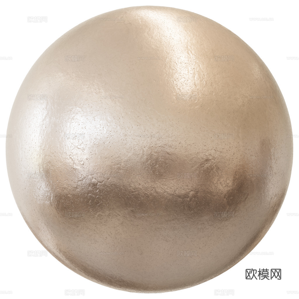 无缝做旧磨砂哑光金属面板香槟色 PBR材质贴图 1k