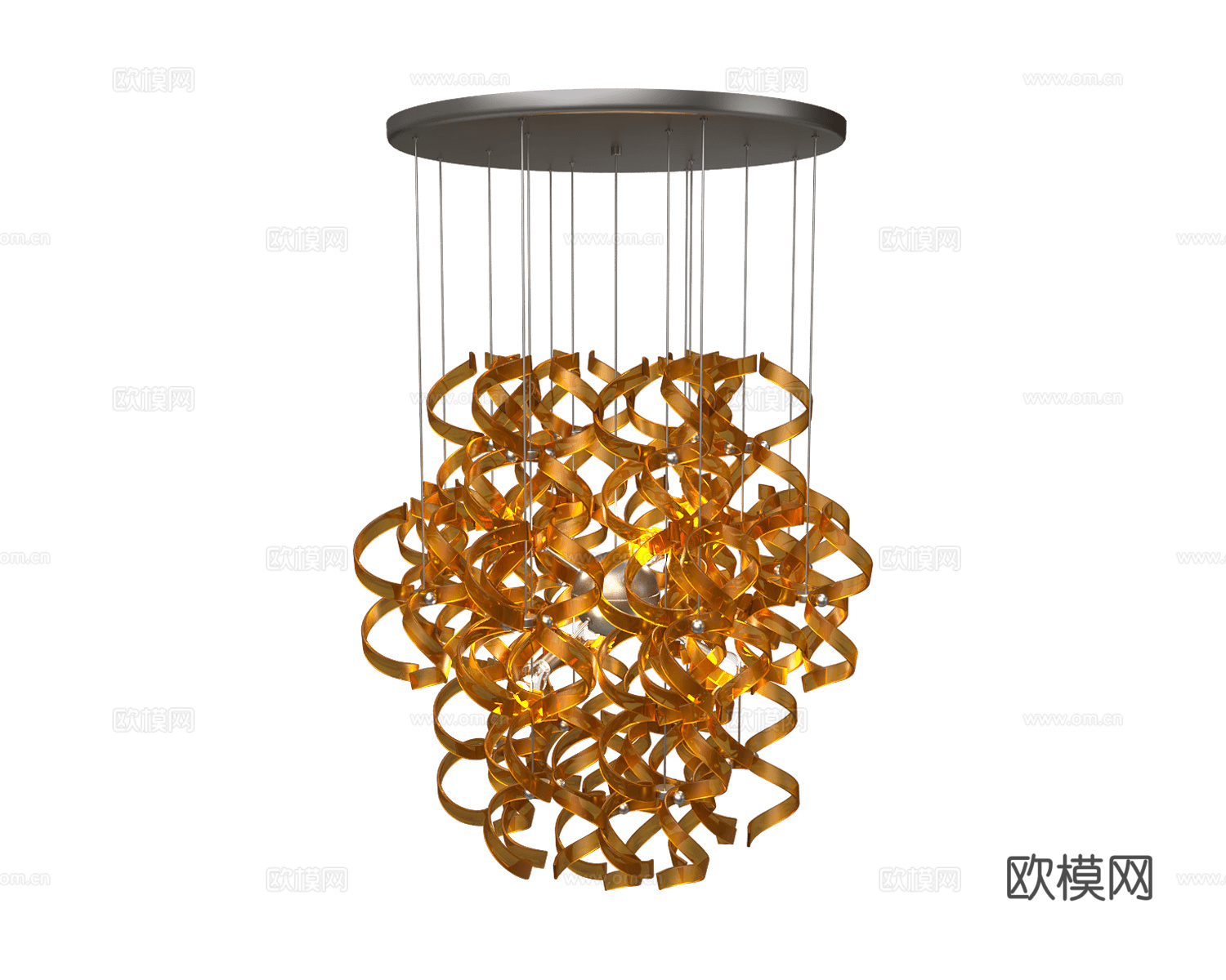 Metal Lux 轻奢吸顶灯3d模型下载