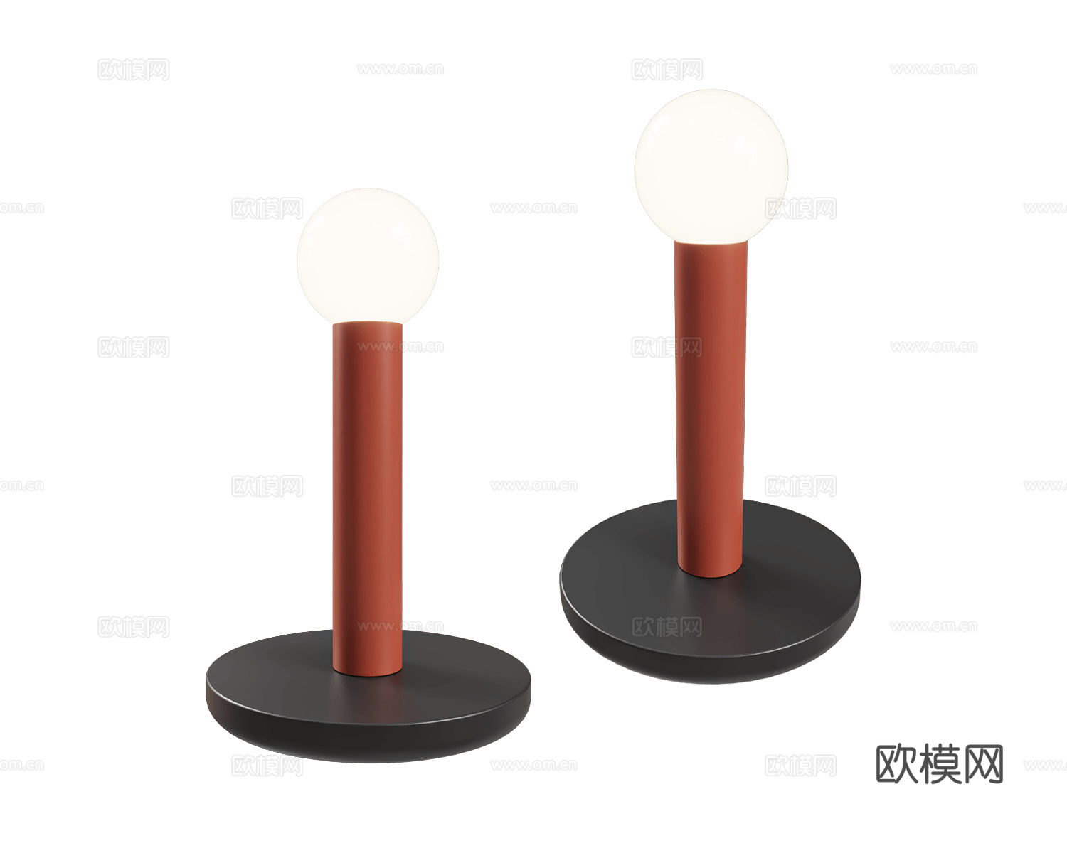 Porada 台灯3d模型下载