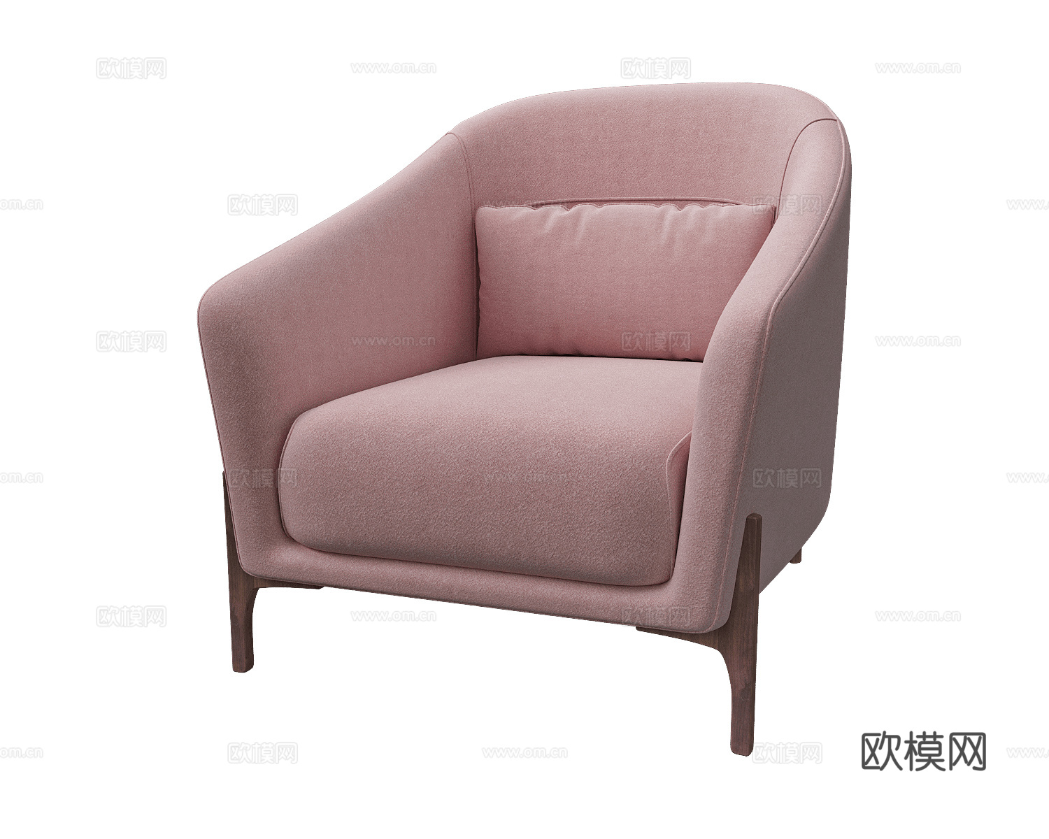 Cubo Rosso 意式单人沙发3d模型下载