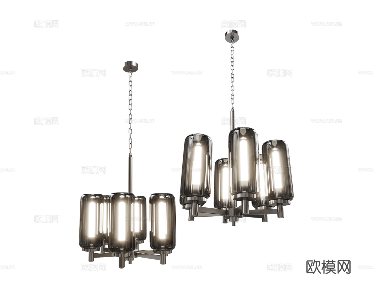 Stilfort 轻奢玻璃吊灯3d模型下载