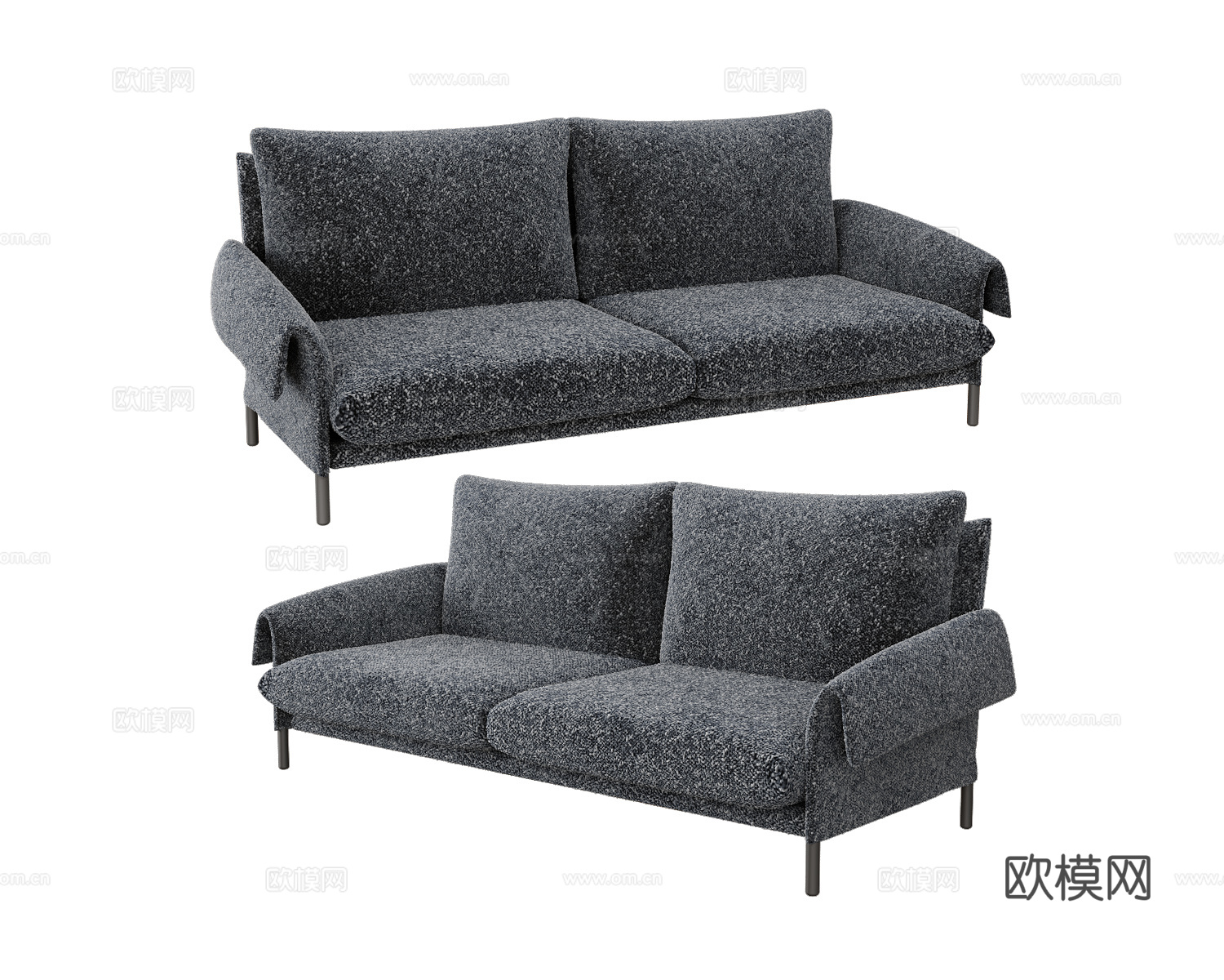 Sancal 双人沙发3d模型下载