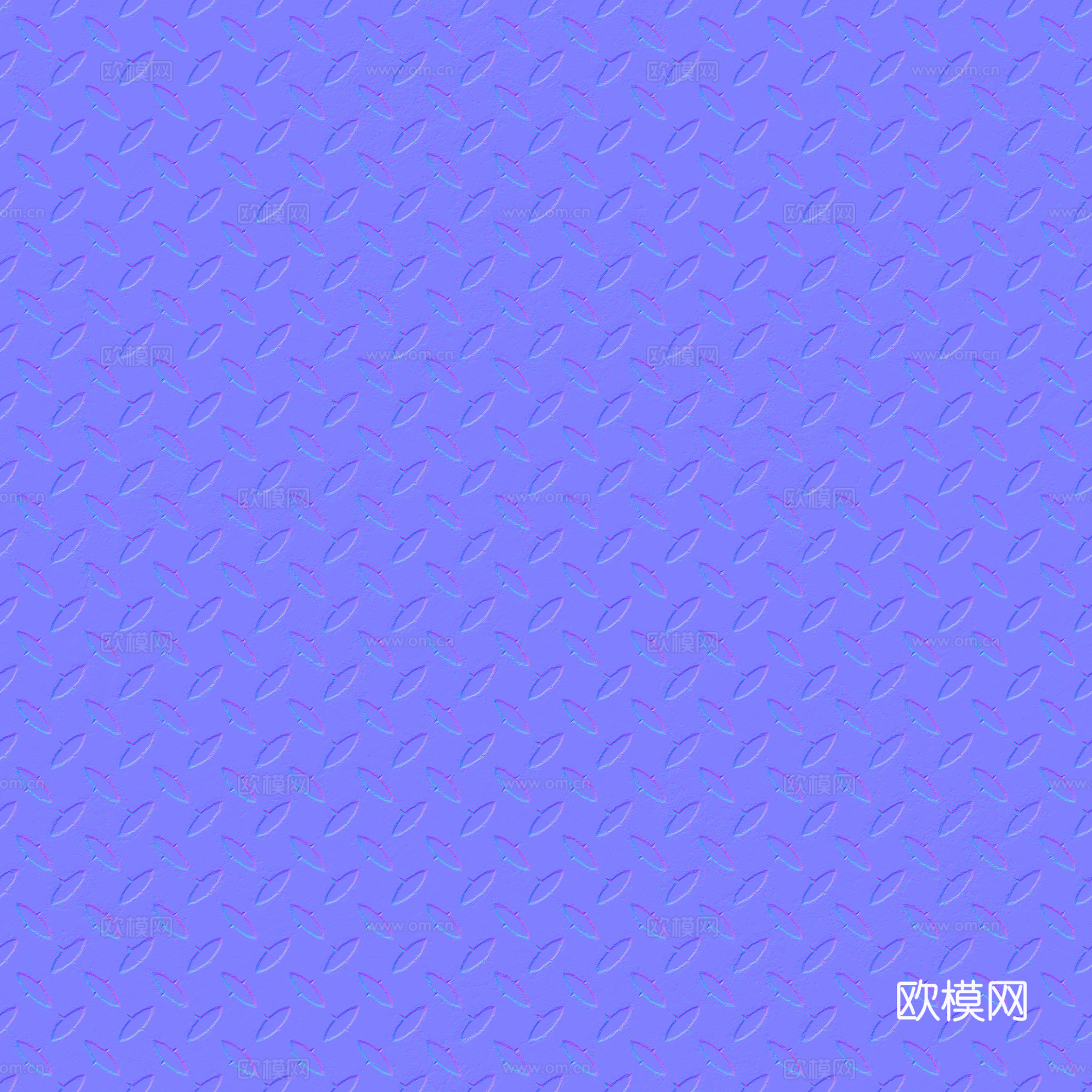 无缝压花金属板铁板钢板 PBR材质贴图 2k