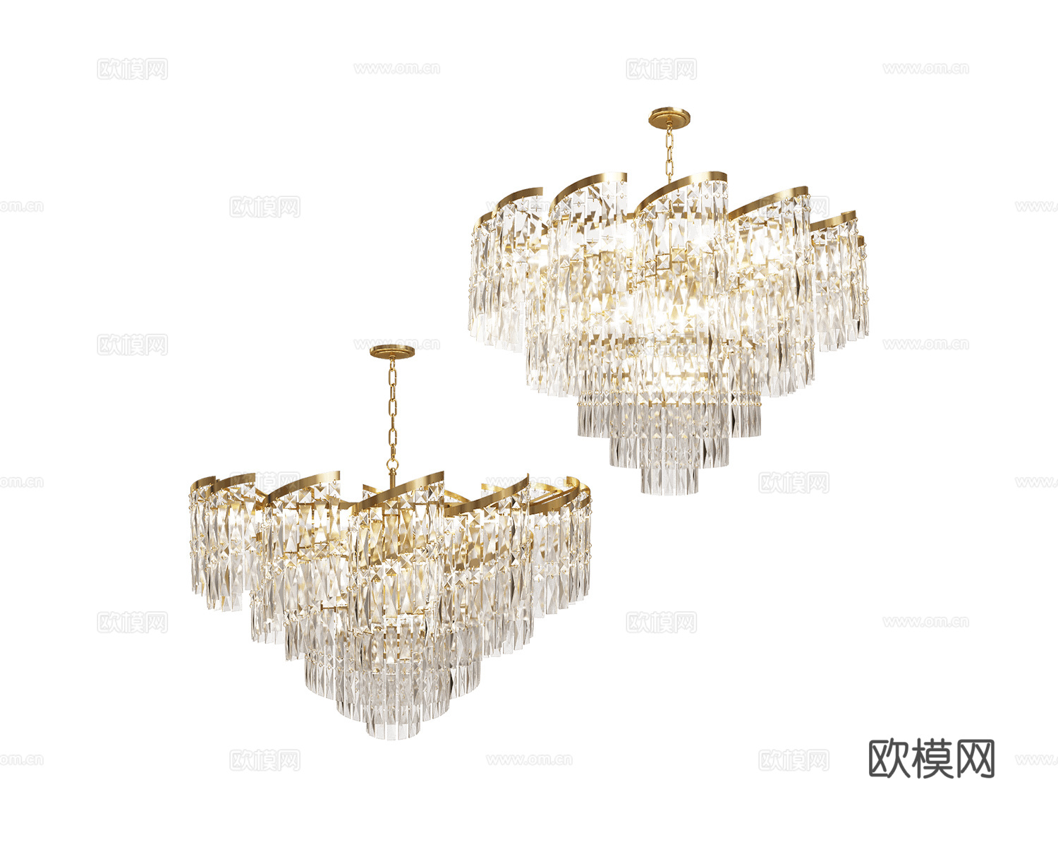 Stilfort 轻奢水晶灯3d模型下载