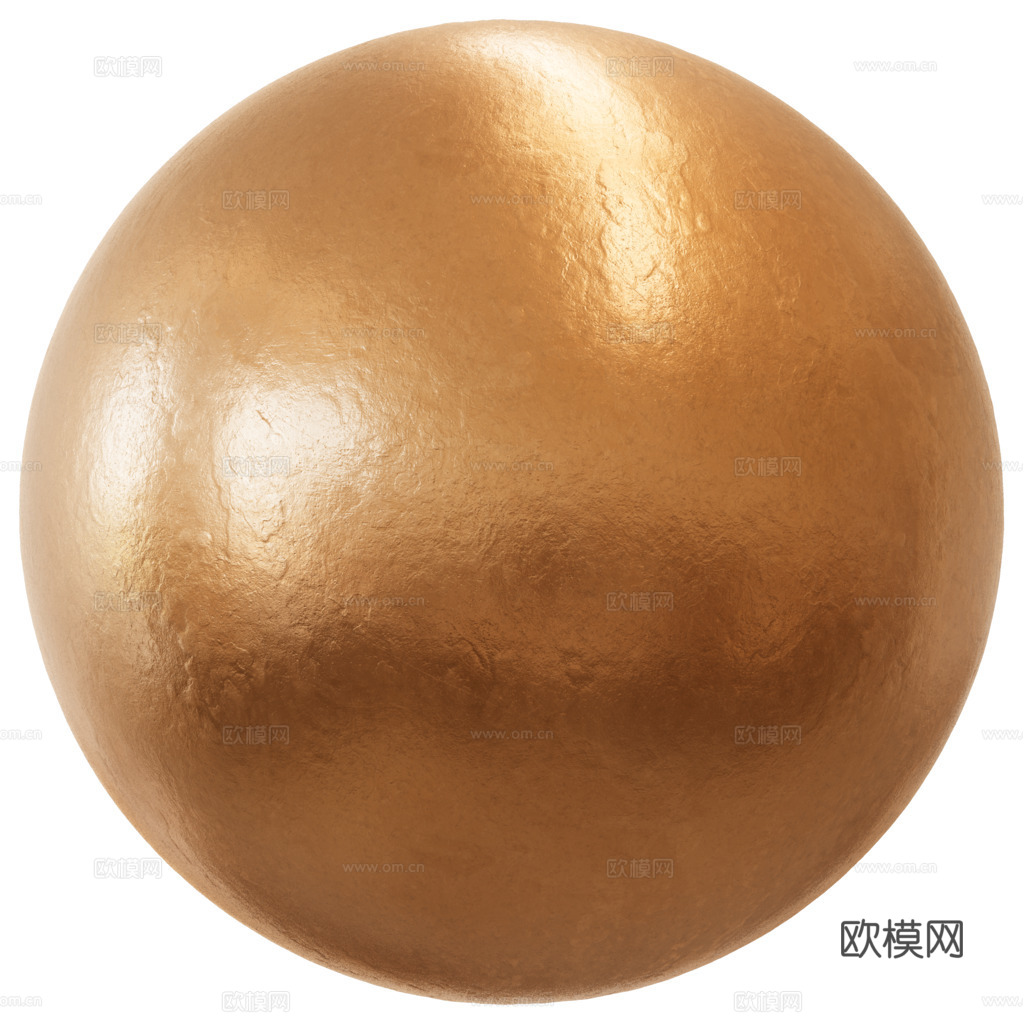 无缝哑光金属面板香槟色 PBR材质贴图 1k