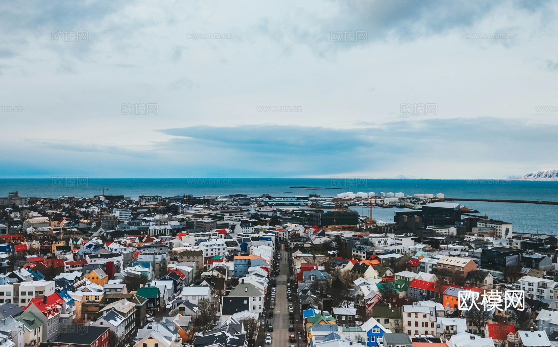 白天城市天空外景下载