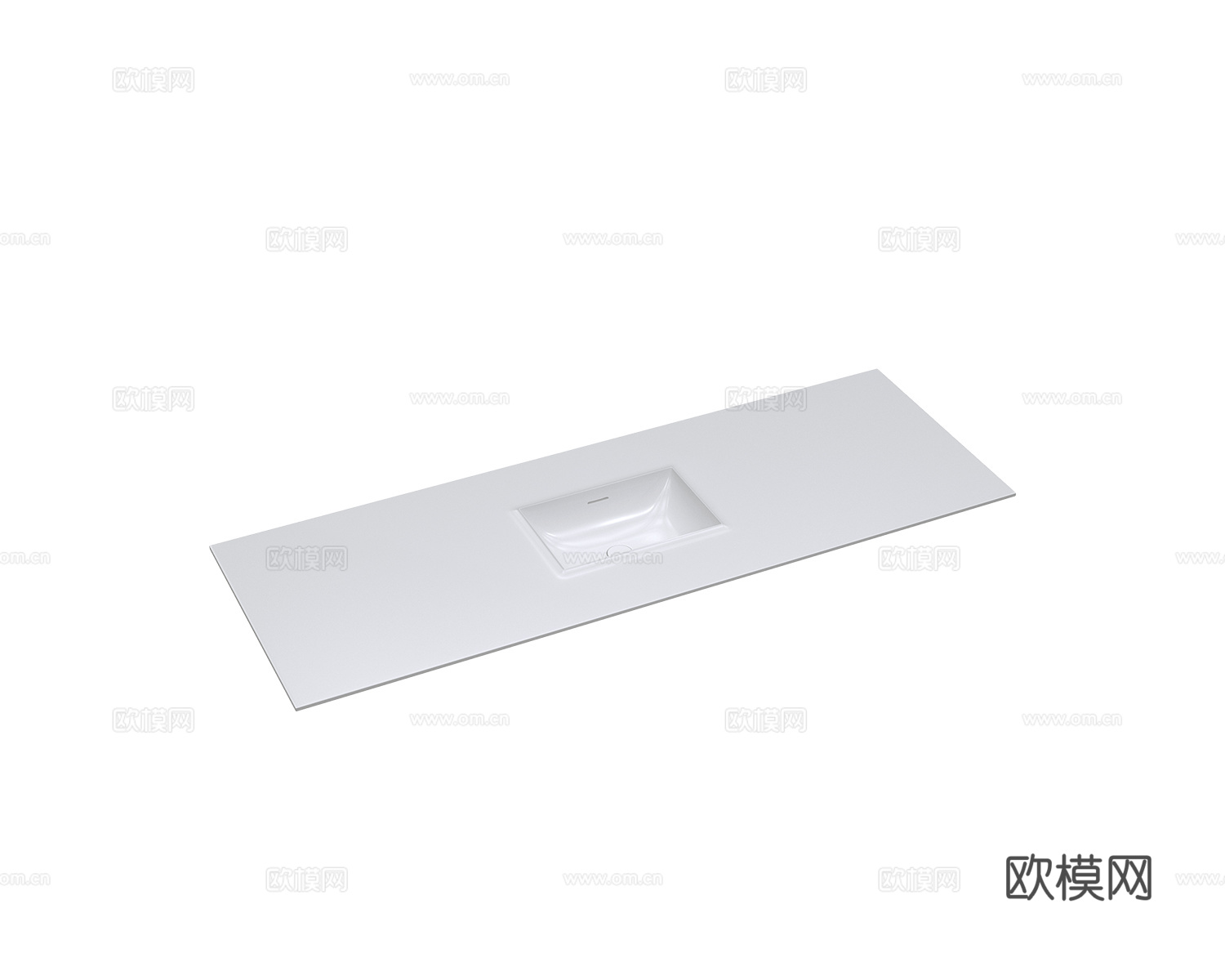 Salini 一体式台盆3d模型下载