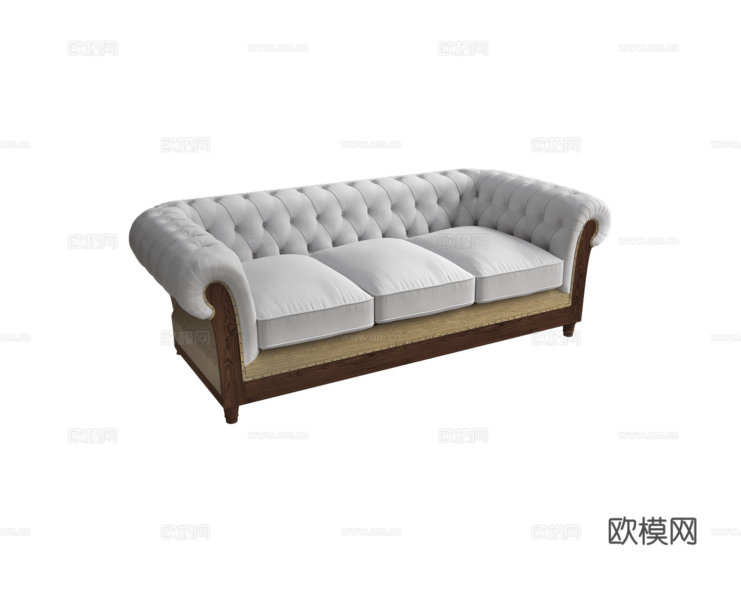 Crearte Collections 美式多人沙发3d模型下载