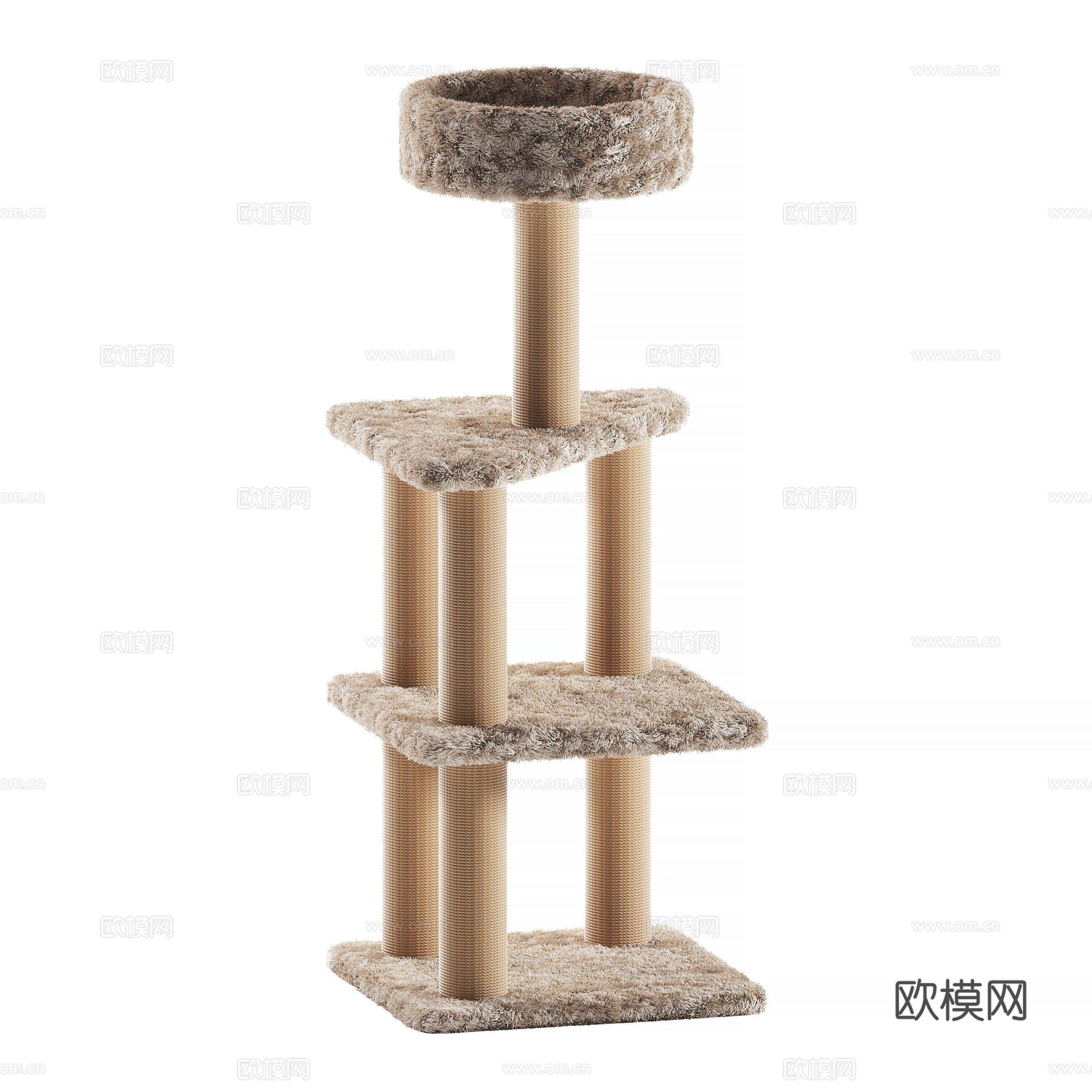 Amazon Basics 猫树3d模型下载（渲染图2）