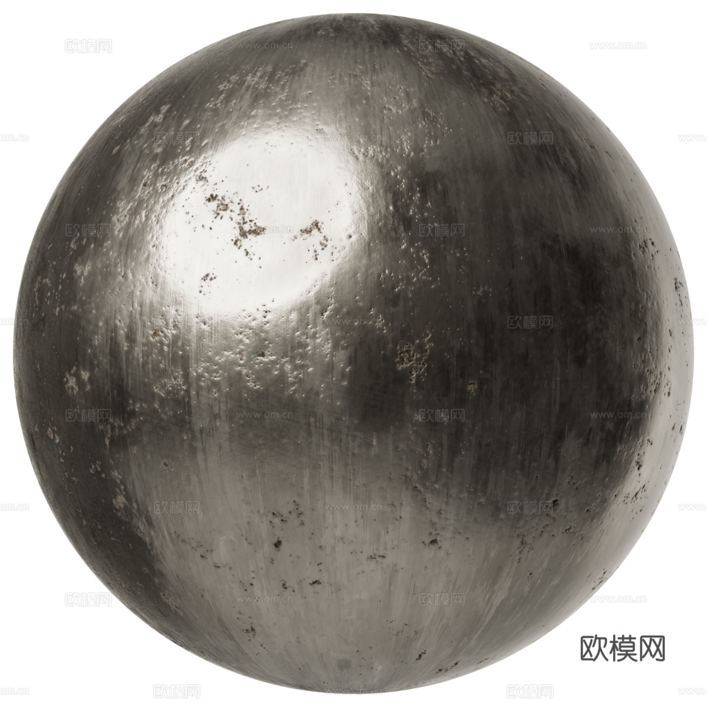 无缝做旧金属 PBR材质贴图 2k