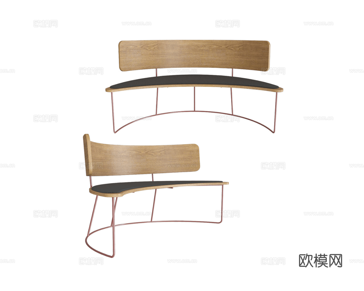 MISSANA 长椅3d模型下载