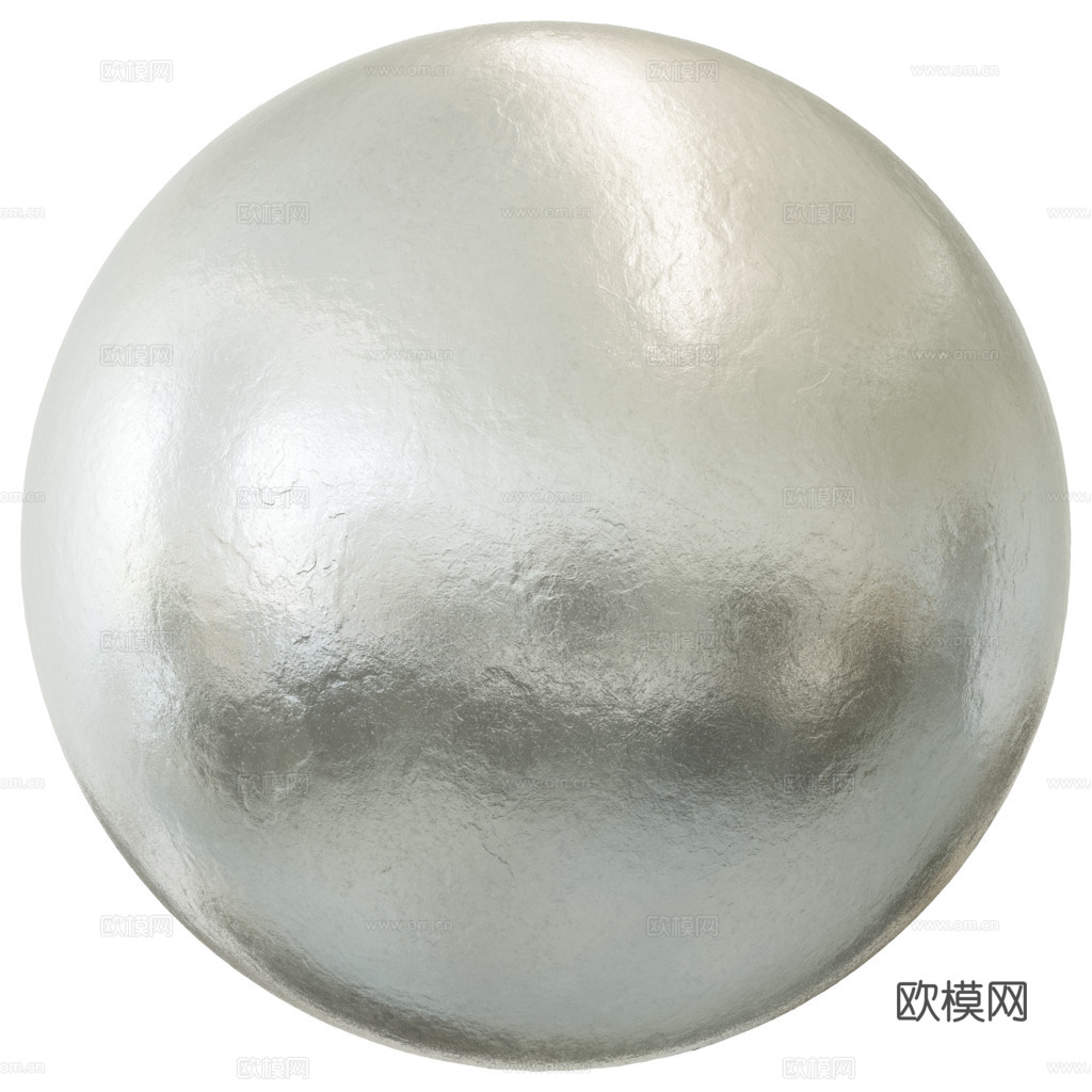 无缝磨砂哑光金属面板银色 PBR材质贴图 2k