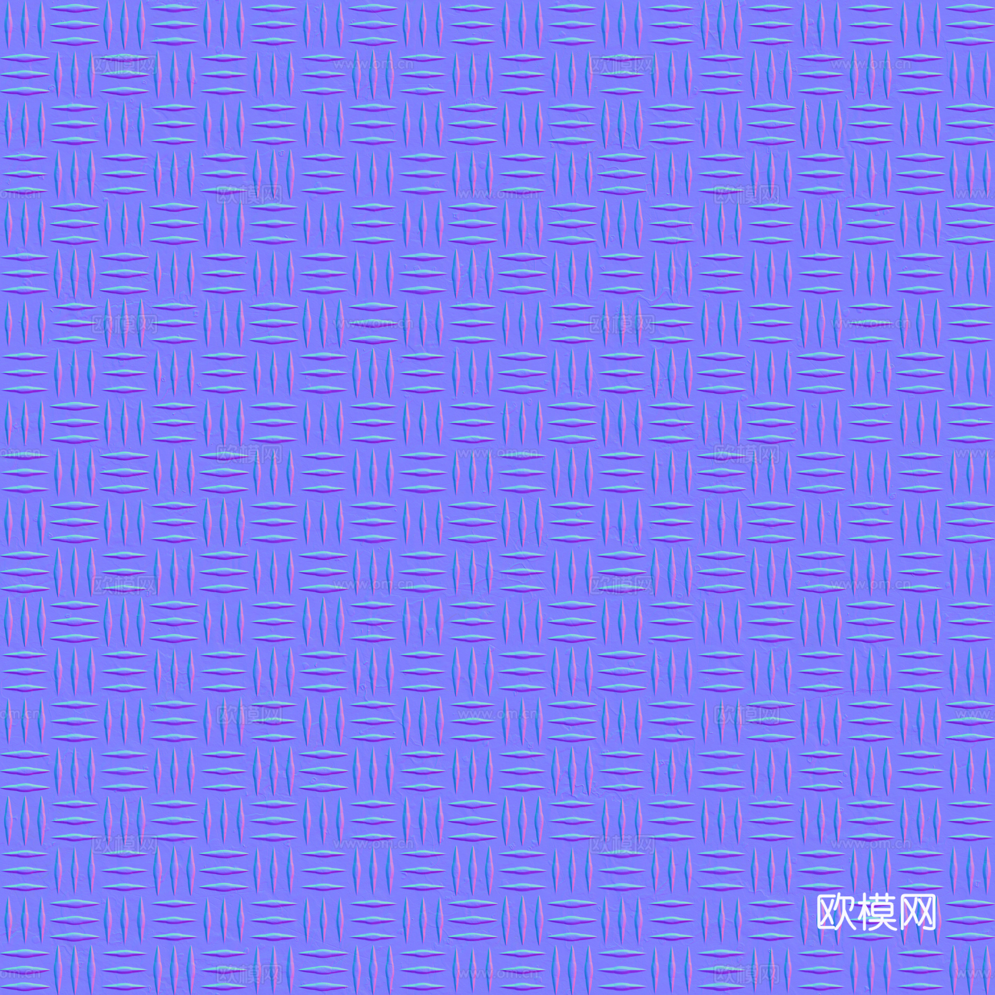 无缝压花金属板铁板钢板 PBR材质贴图 2k