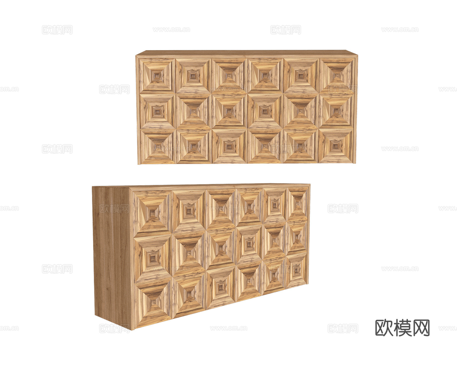 WOO 中古风斗柜3d模型下载