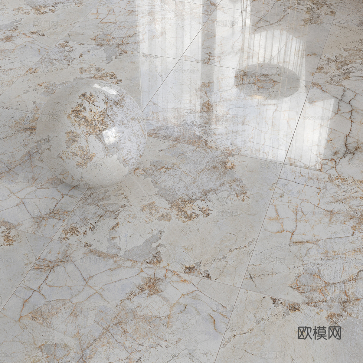 现代轻奢大理石 瓷砖 岩板 马赛克瓷砖3d模型下载（渲染图5）