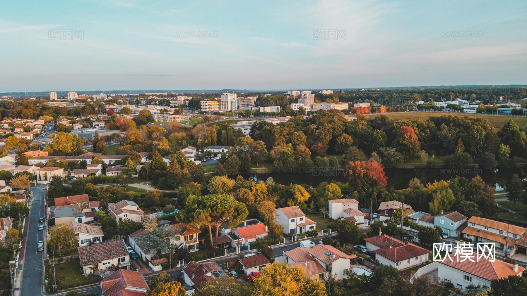 白天城市外景下载