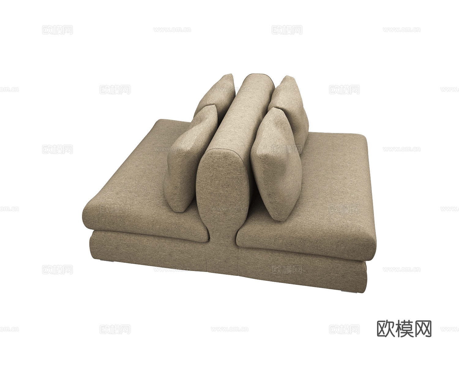 PH Collection 靠背沙发 卡位沙发3d模型下载